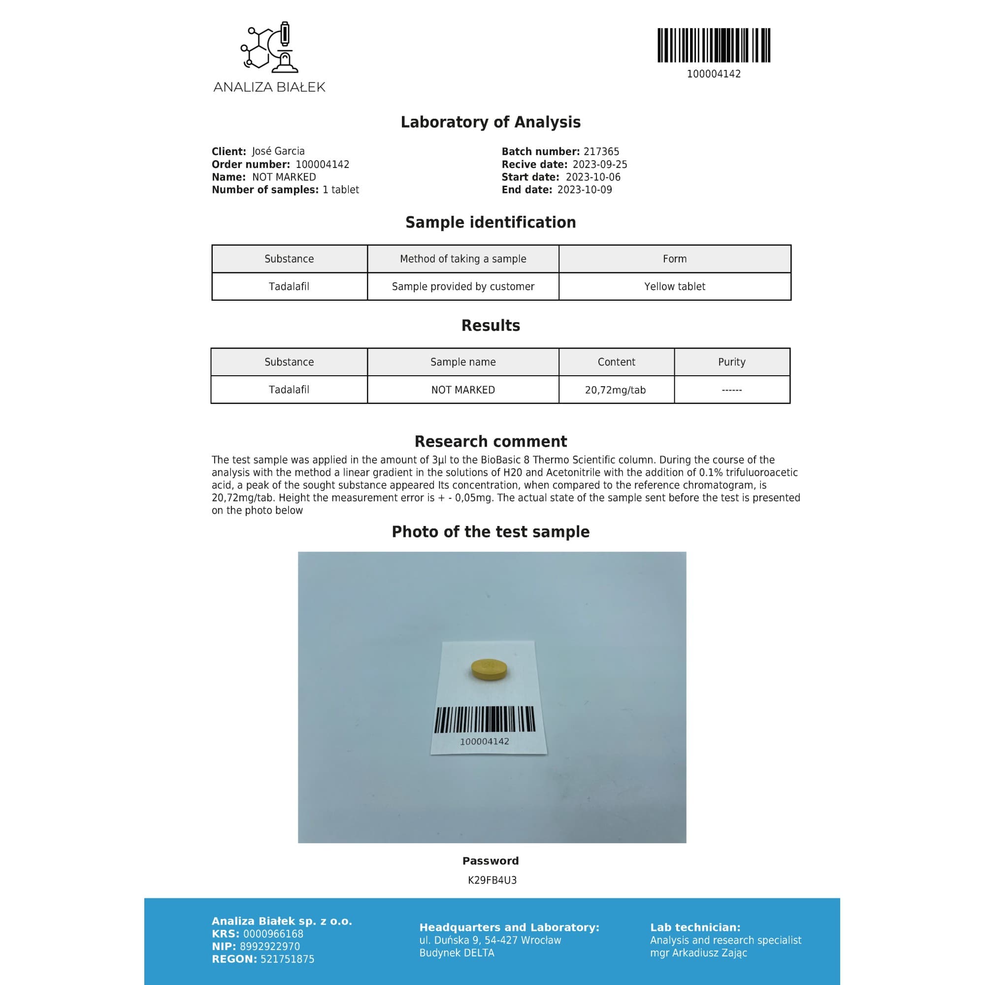 Cialis 20mg (Tadalafil) Driada Medical – 20 Comprimidos — imagem 5