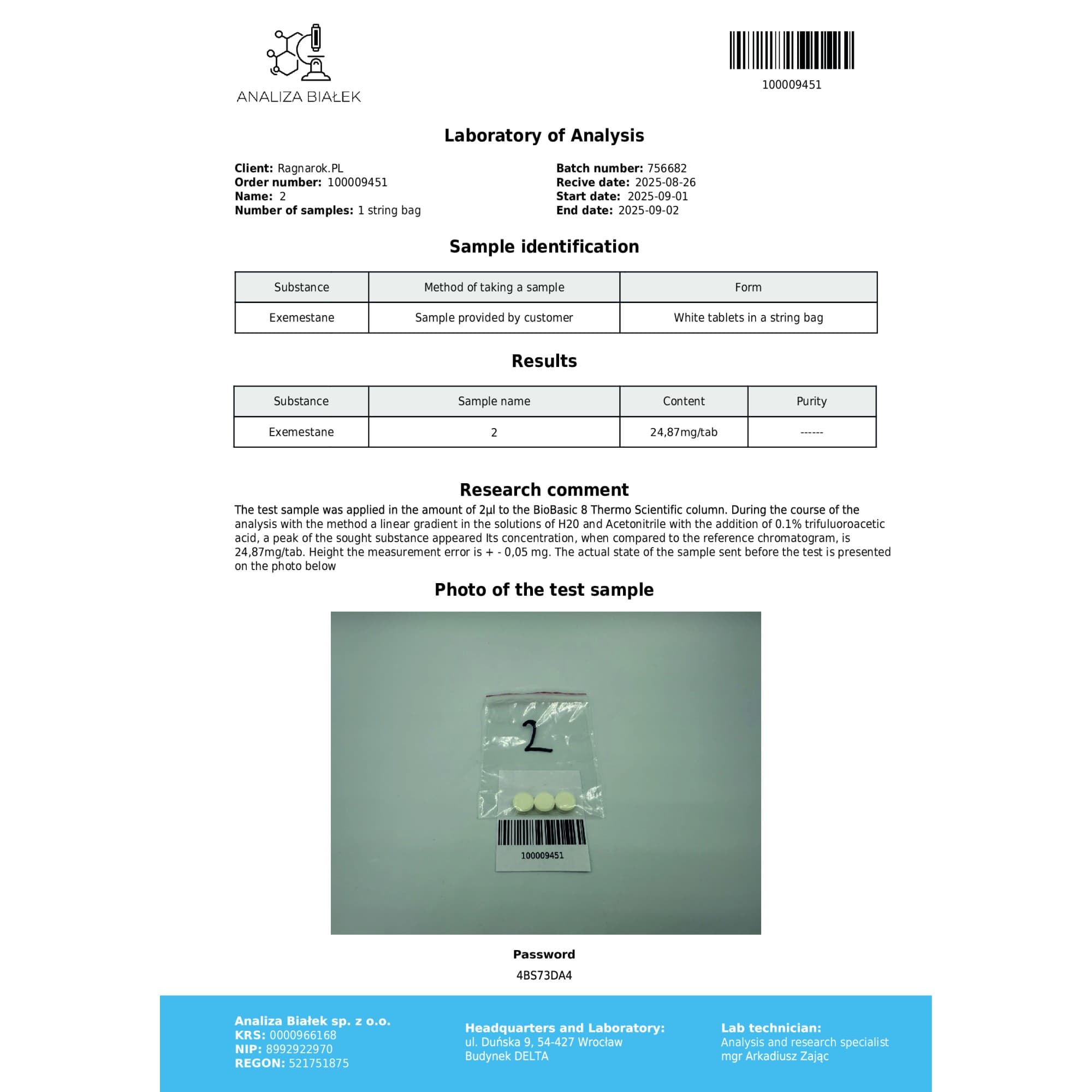 Exemestano 25mg Driada Medical — imagem 3