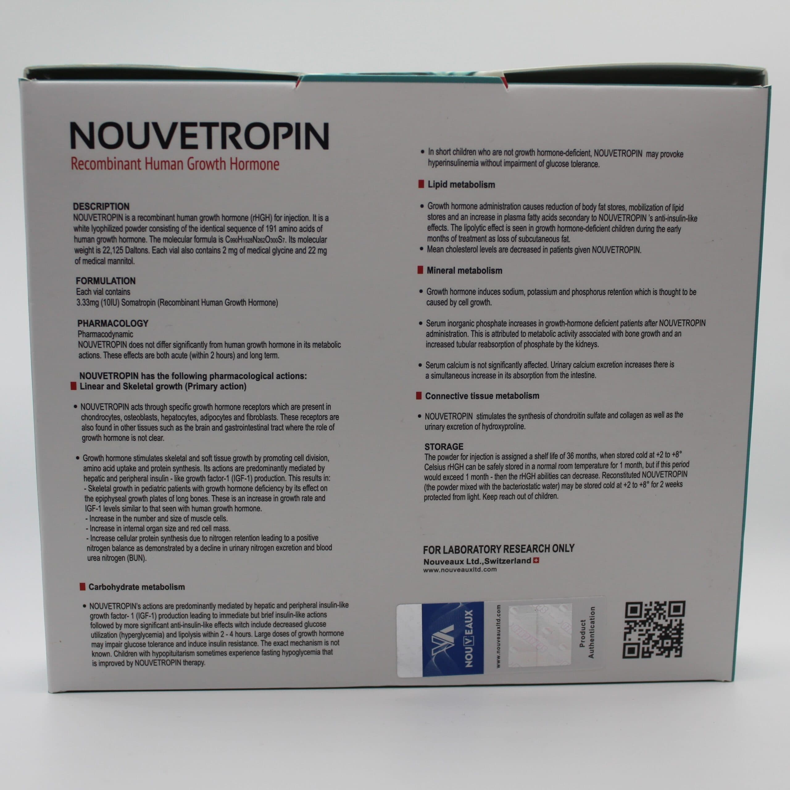 HGH Hormona de Crescimento 100ui Nouveuax — imagem 2