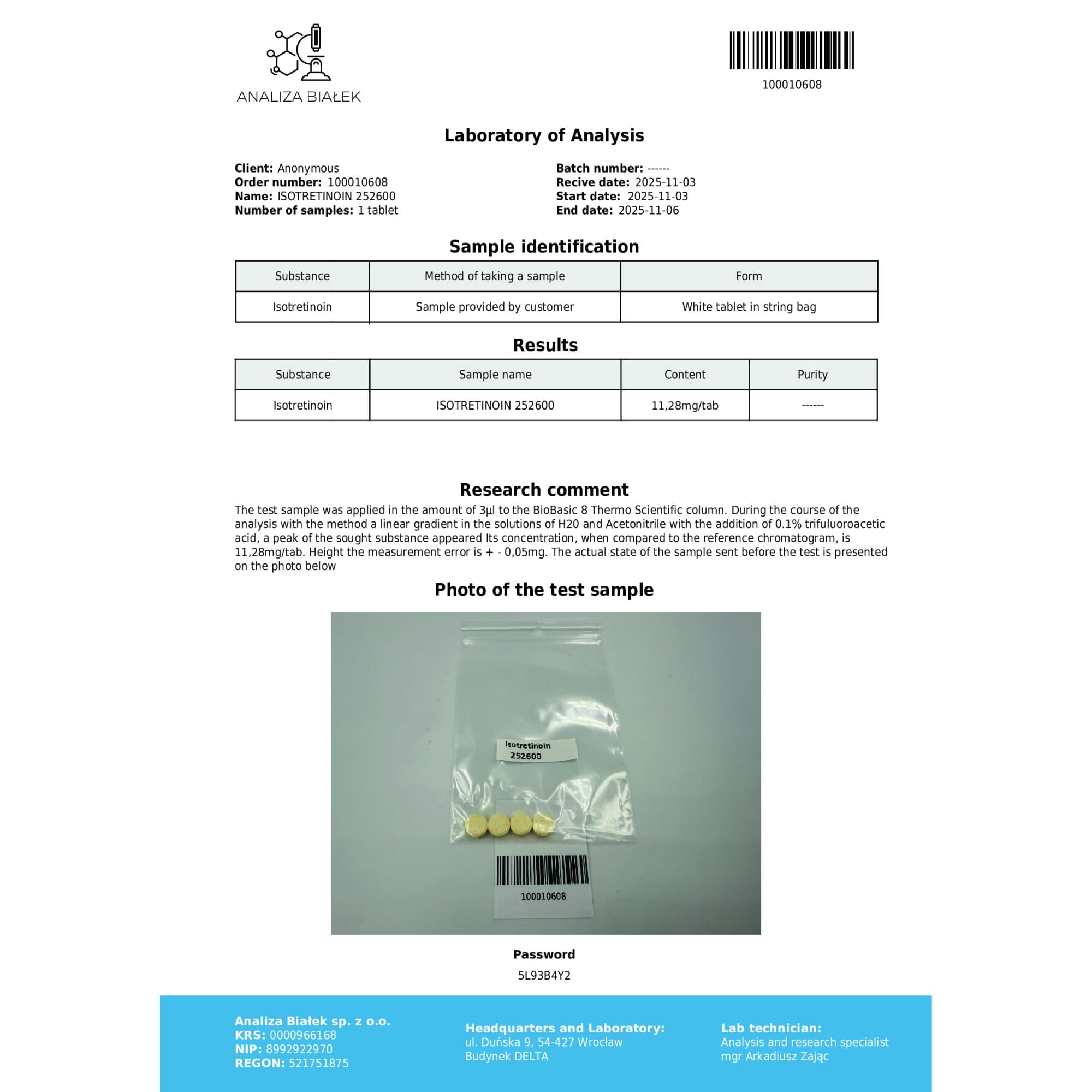 Isotretinoina 10mg Driada Medical — imagem 3