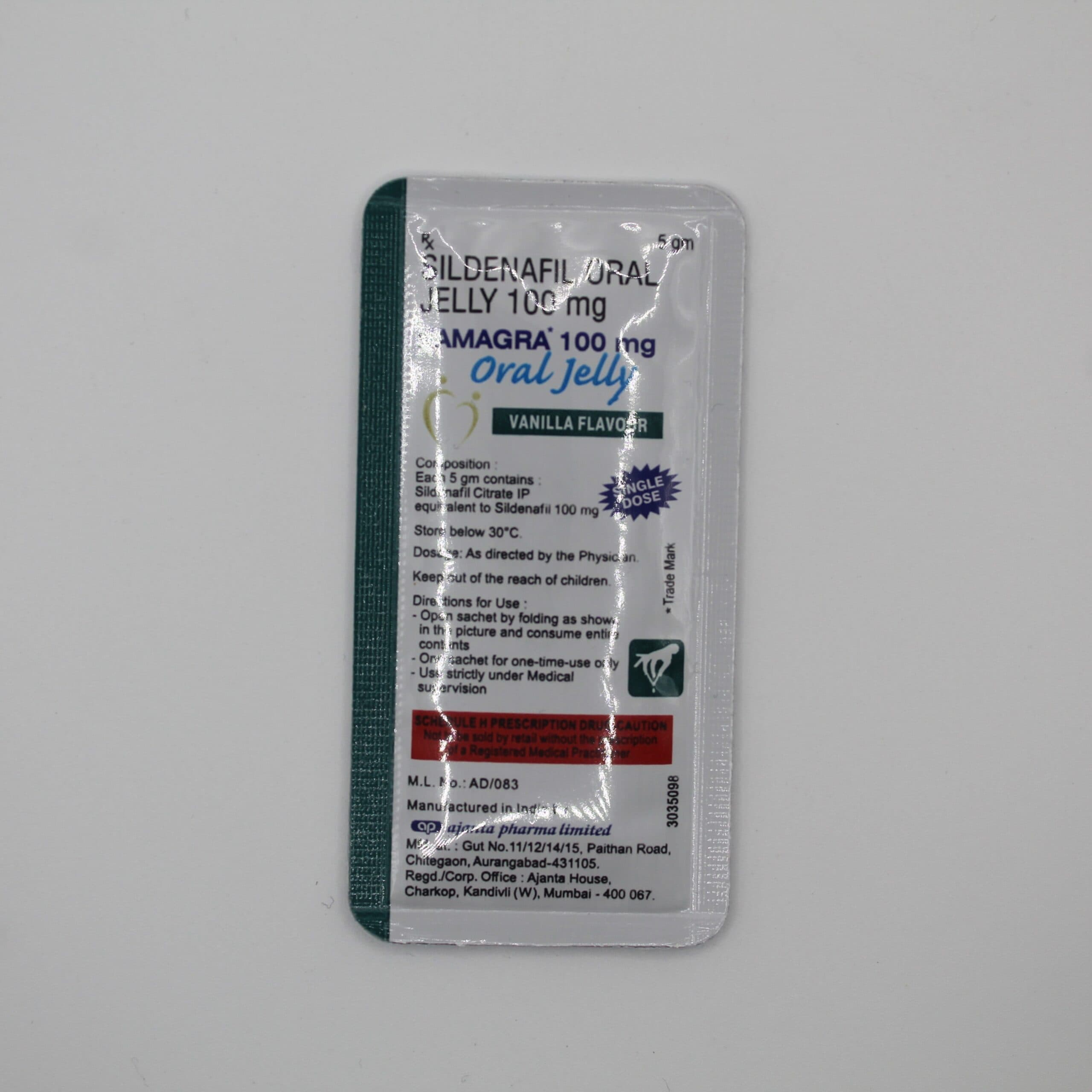1 Saqueta Kamagra Jelly – Sabor Aleatório