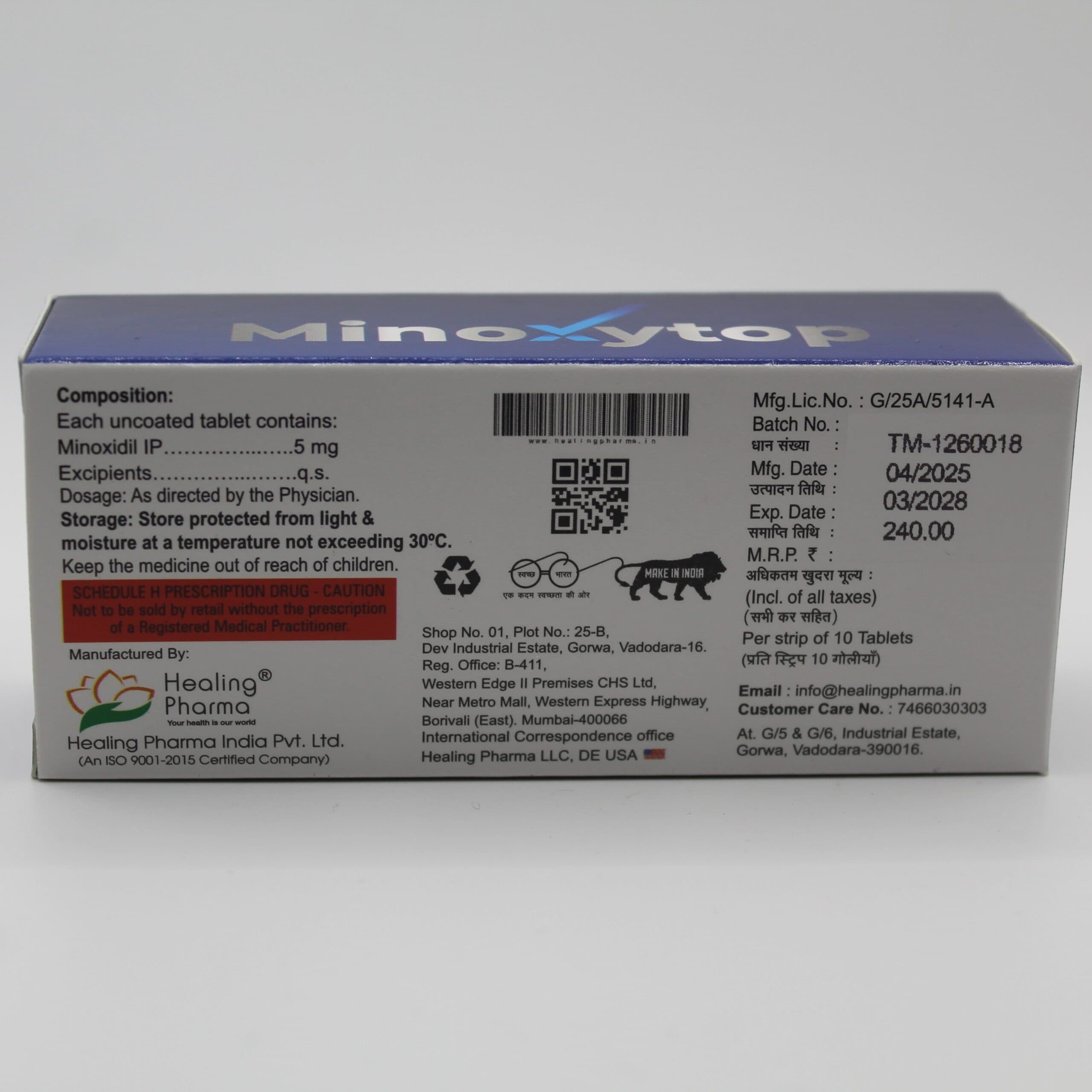 Minoxytop (Minoxidil 5mg) — imagem 2