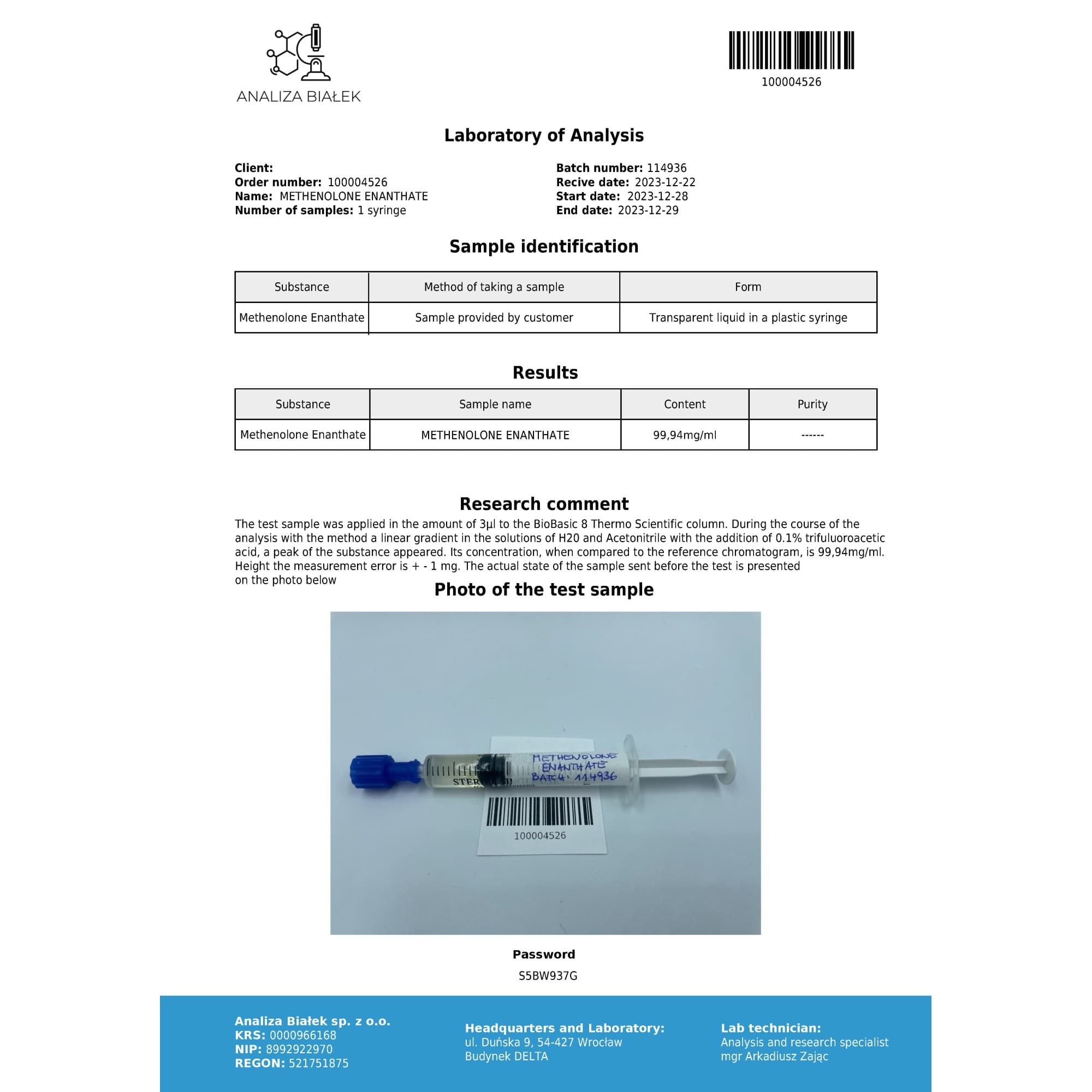 Primobolan 100mg/ml vial Driada Medical — imagem 4