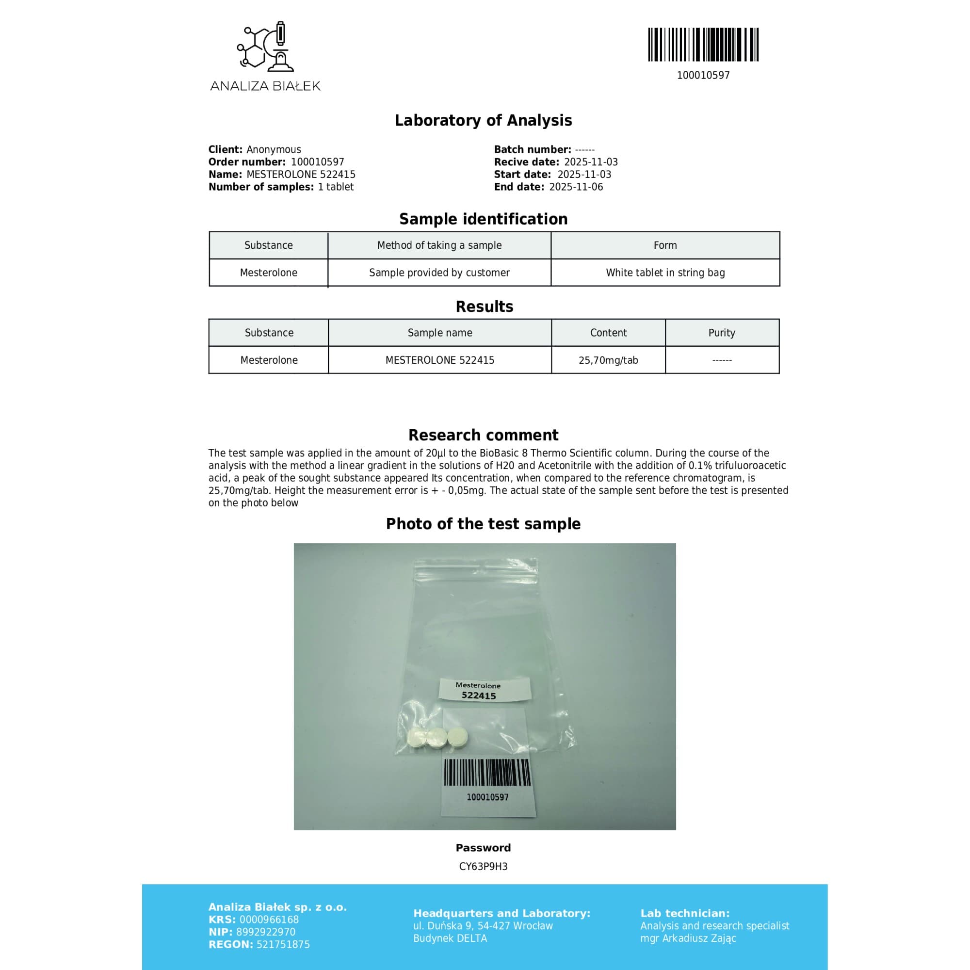 Proviron 25mg Driada Medical — imagem 3