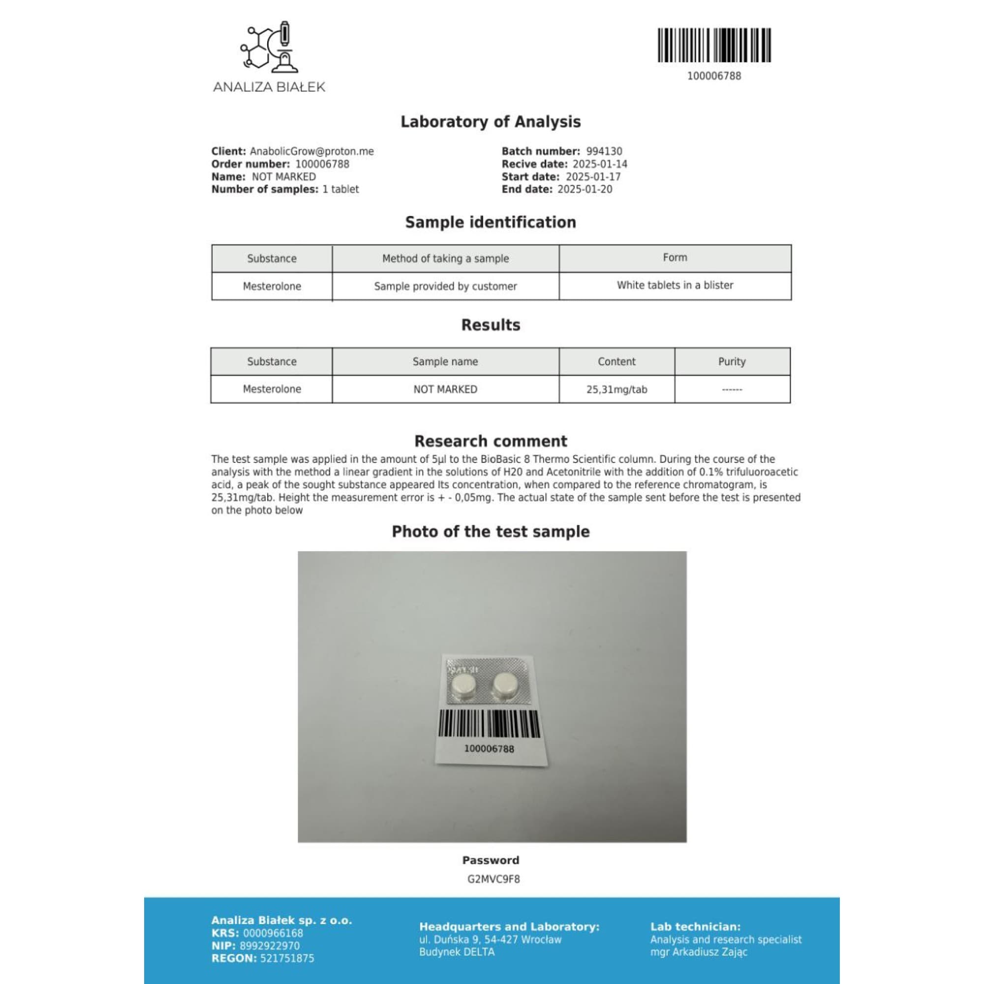 Proviron 25mg Driada Medical — imagem 4