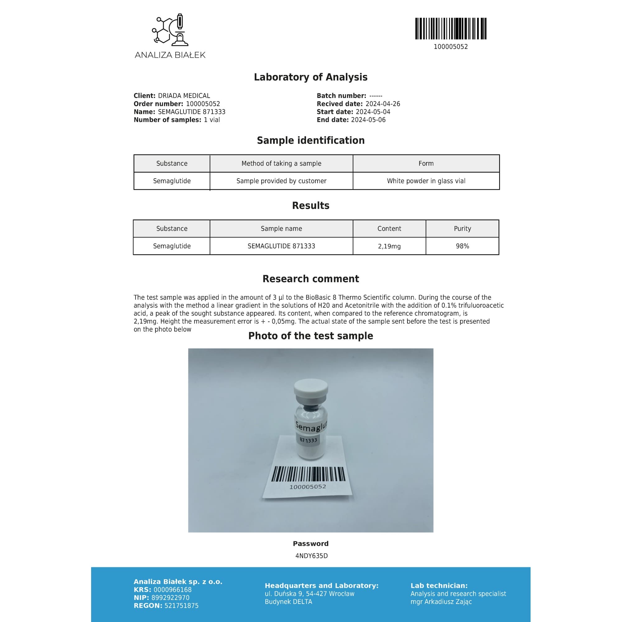 Semaglutide 2mg Driada Medical — imagem 4