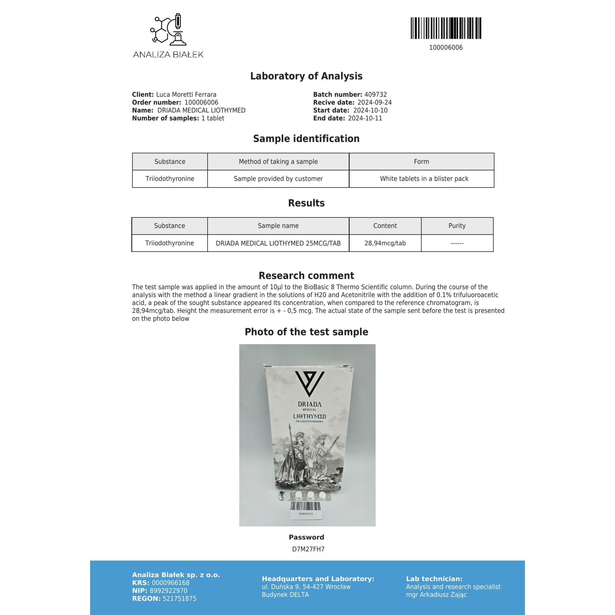 T3 25mcg Driada Medical — imagem 3