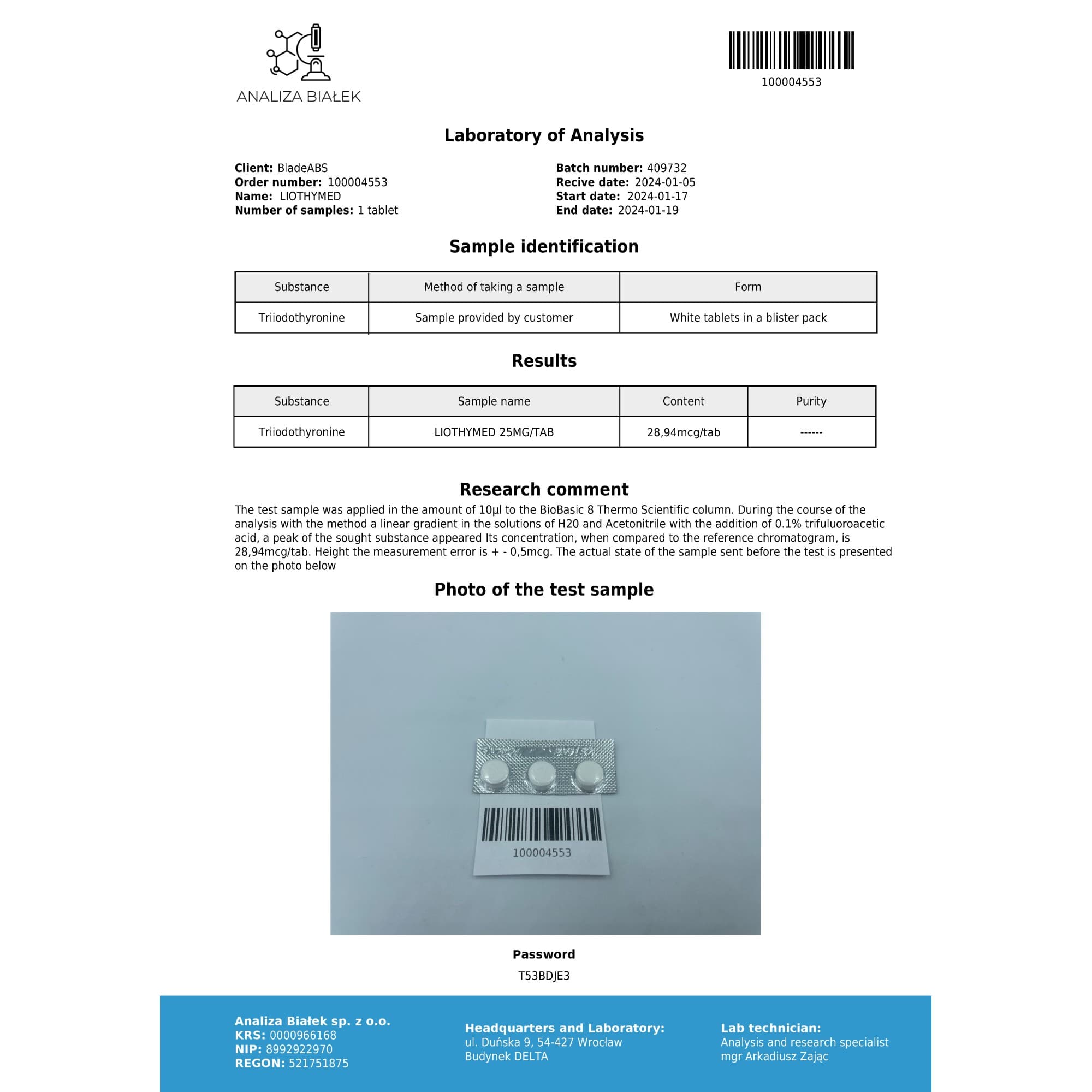 T3 25mcg Driada Medical — imagem 4