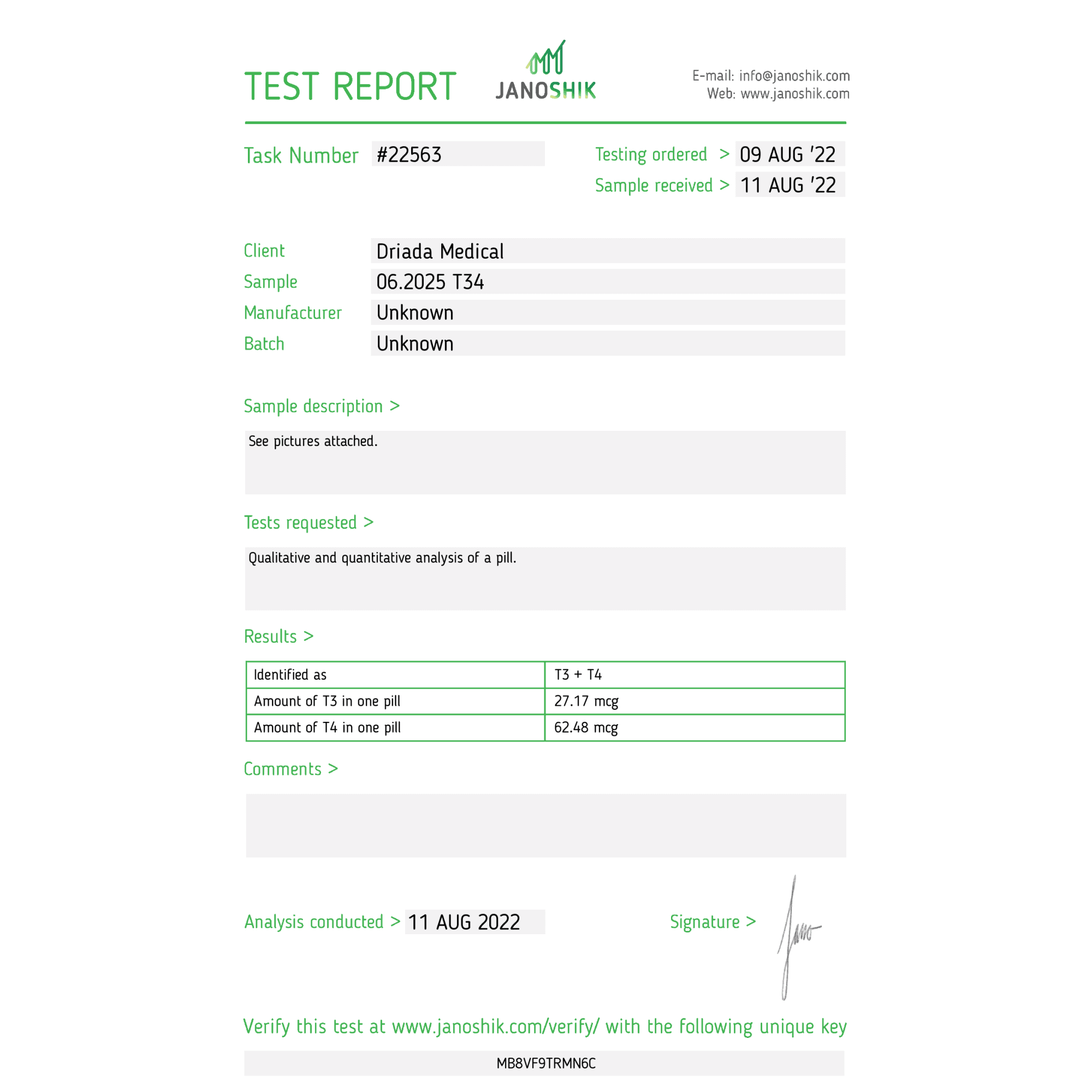 T3+T4 10mcg+62,5mcg Driada Medical — imagem 3