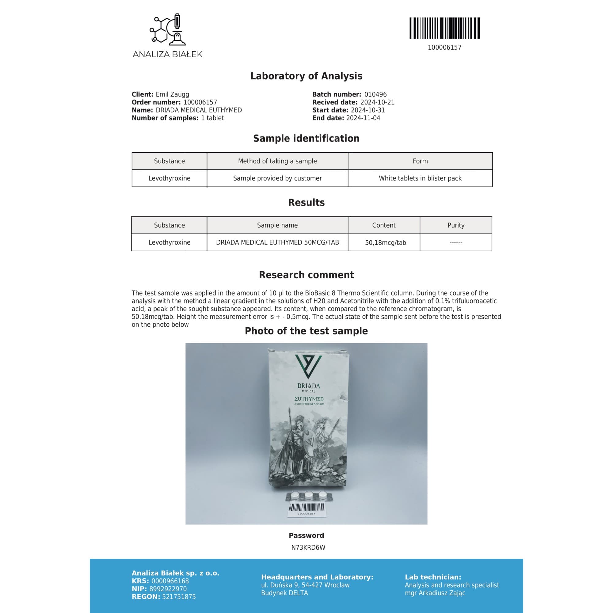 T4 50mcg Driada Medical — imagem 4