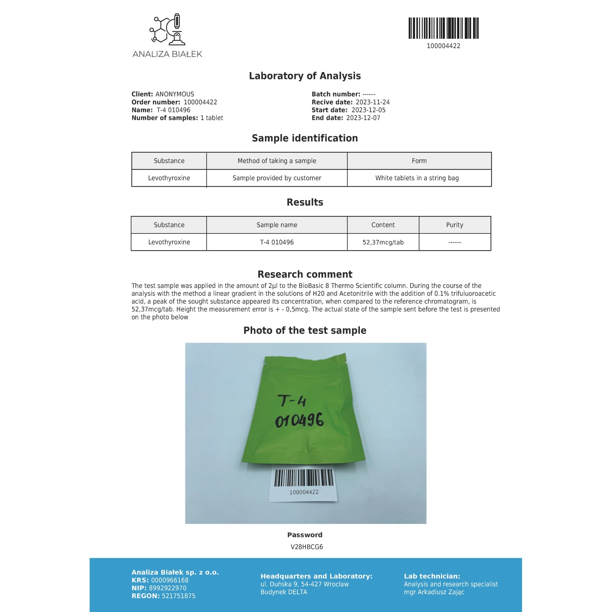 T4 50mcg Driada Medical — imagem 5