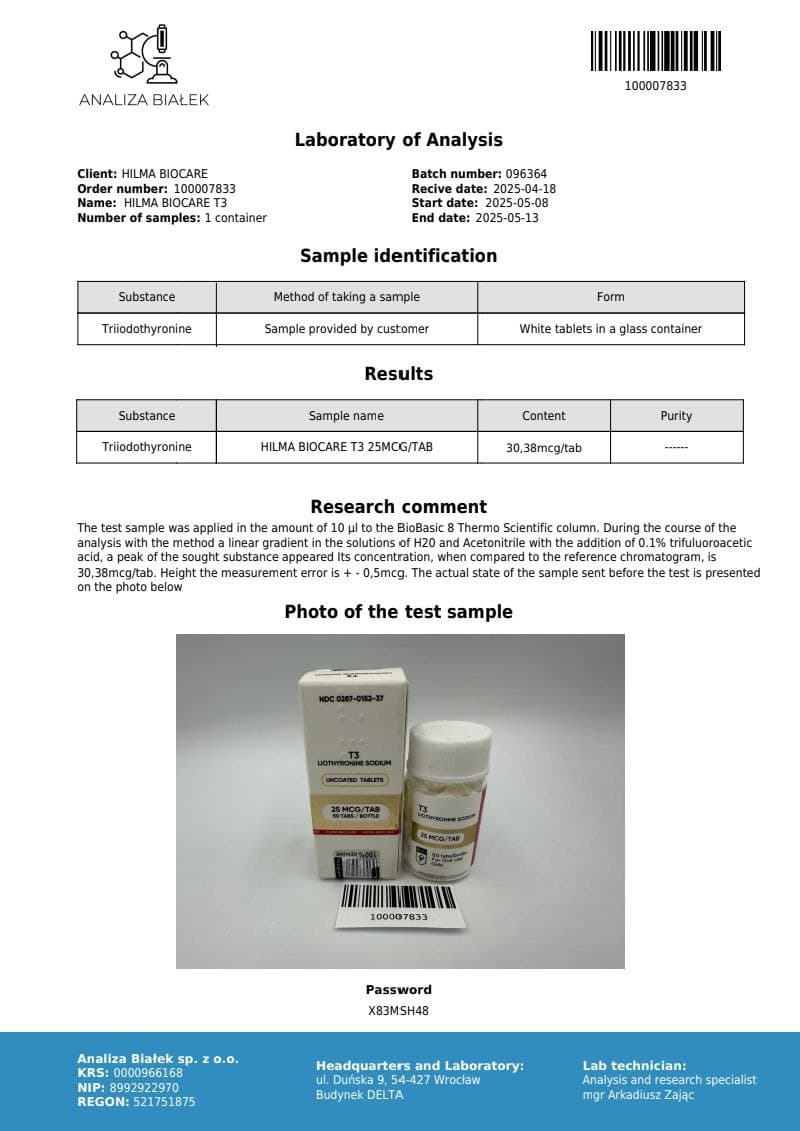 T3 25mcg Hilma Biocare — imagem 2