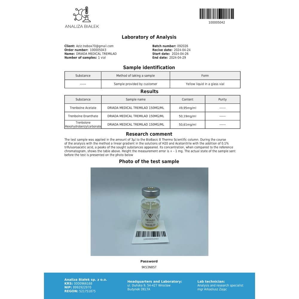 Tri Trembolona 150mg/ml Driada Medical — imagem 3