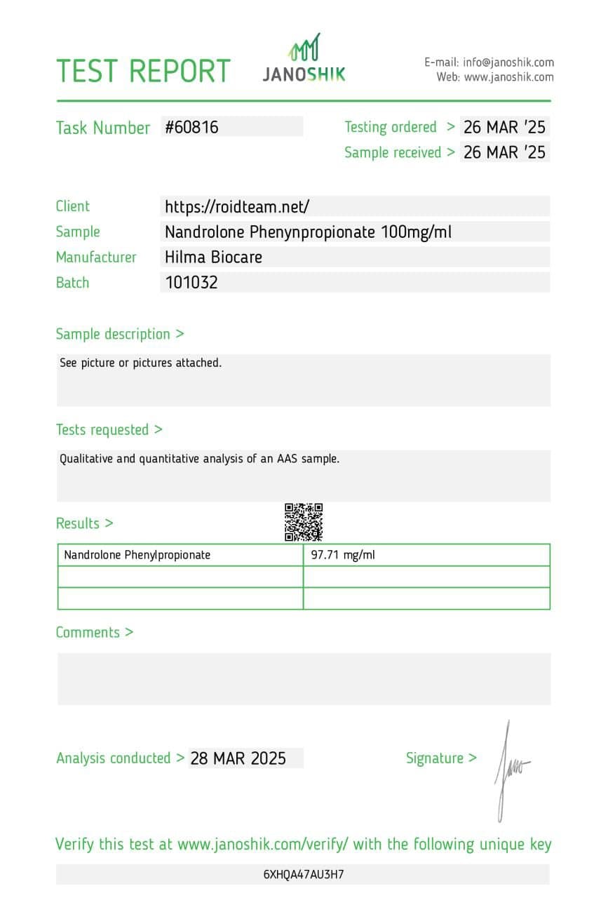 NPP Fenilpropionato de Nandrolona 100mg/ml Hilma Biocare — imagem 2