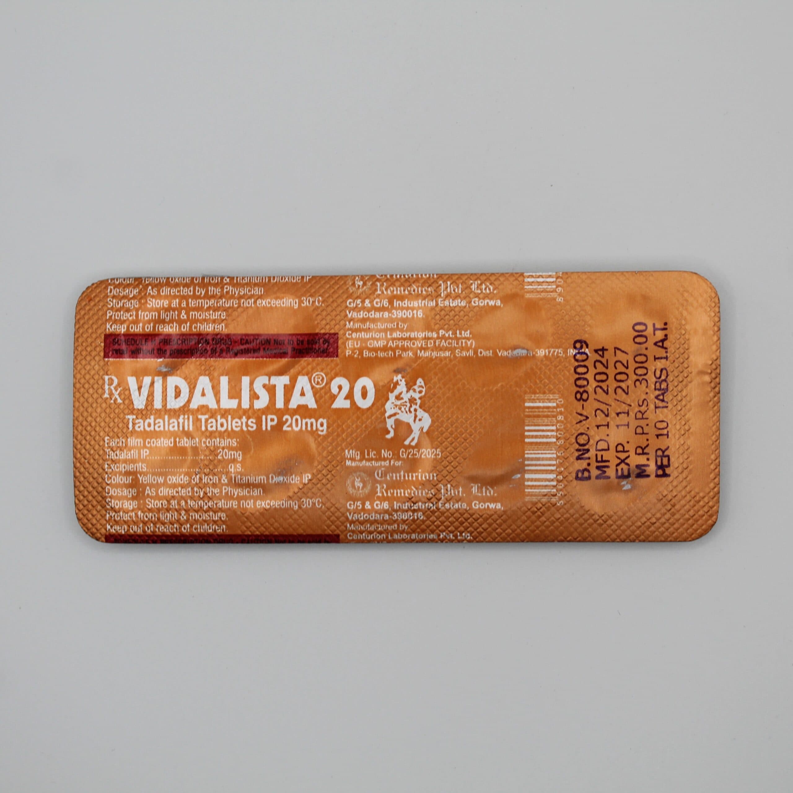 Cialis 20mg (Tadalafil) – 10 Comprimidos