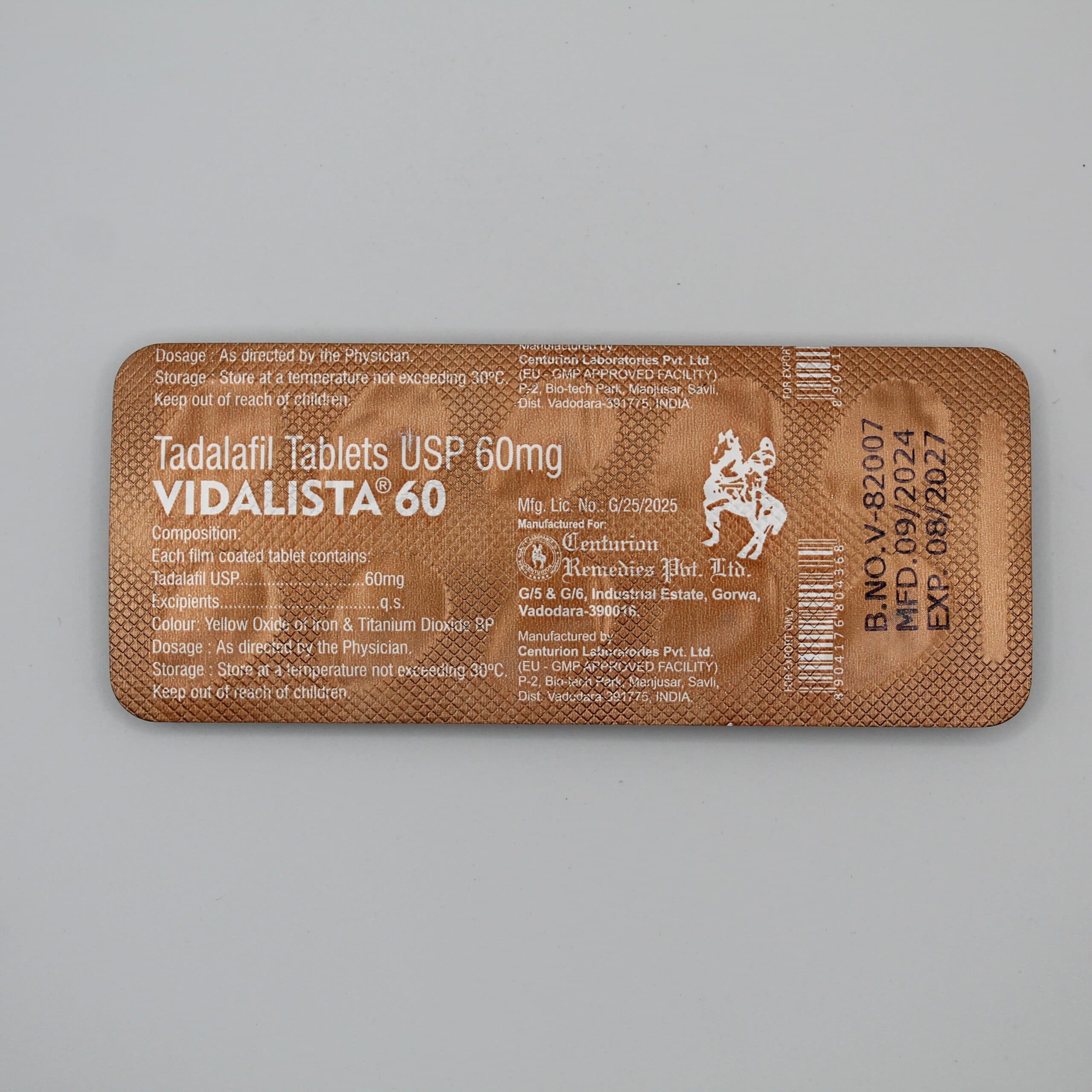 Cialis 60mg (Tadalafil) – 10 comprimidos