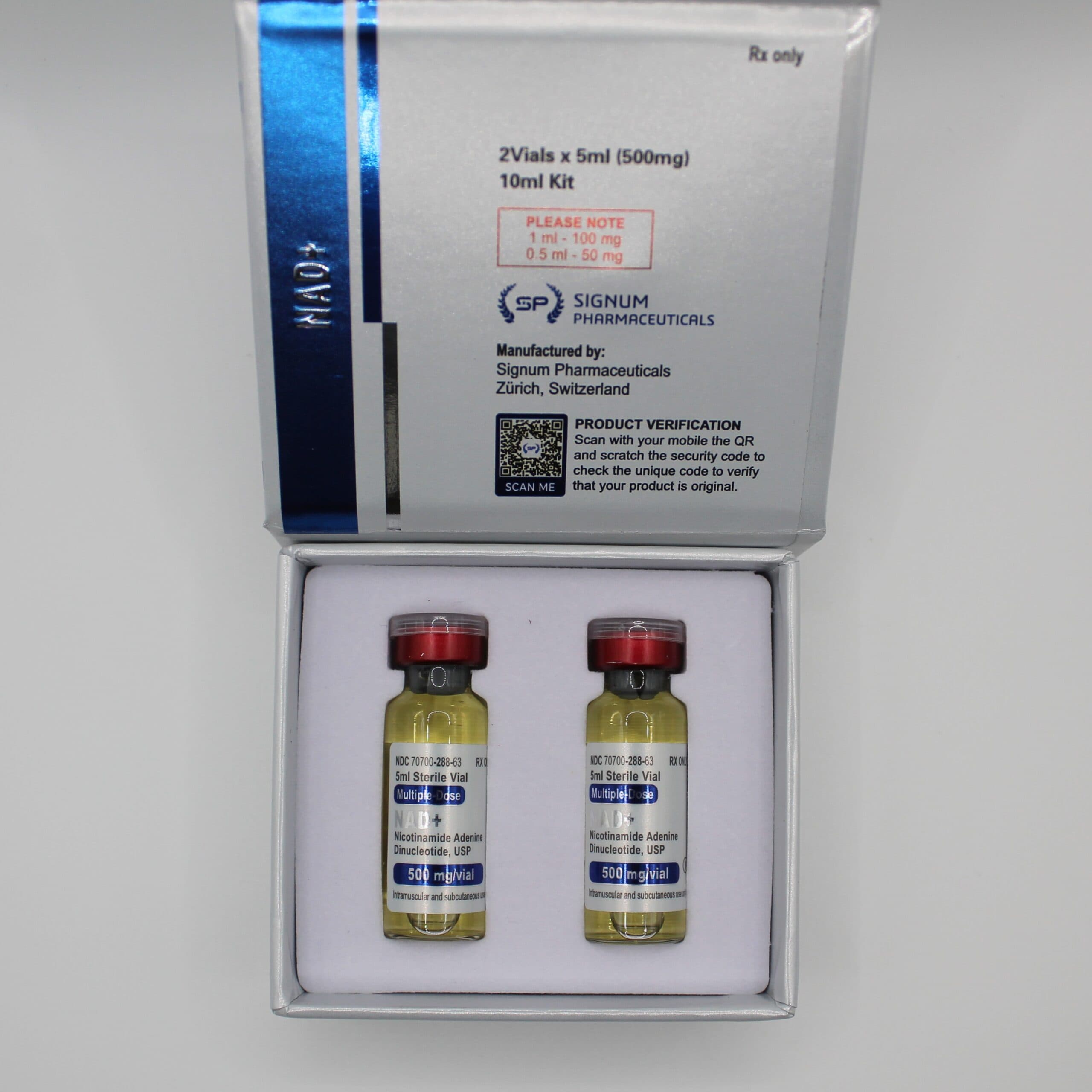 NAD+ 10ml/1000mg Signum Pharmaceuticals — imagem 2