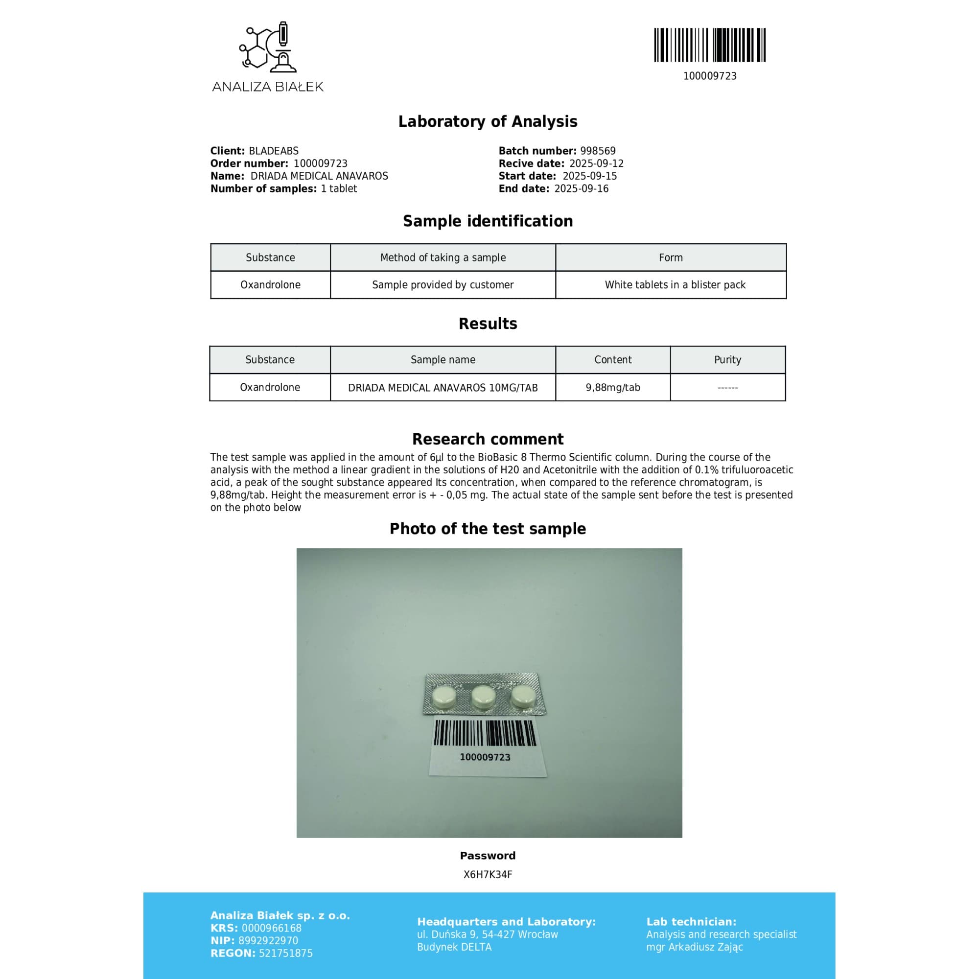 Oxandrolona 10mg Driada Medical — imagem 5