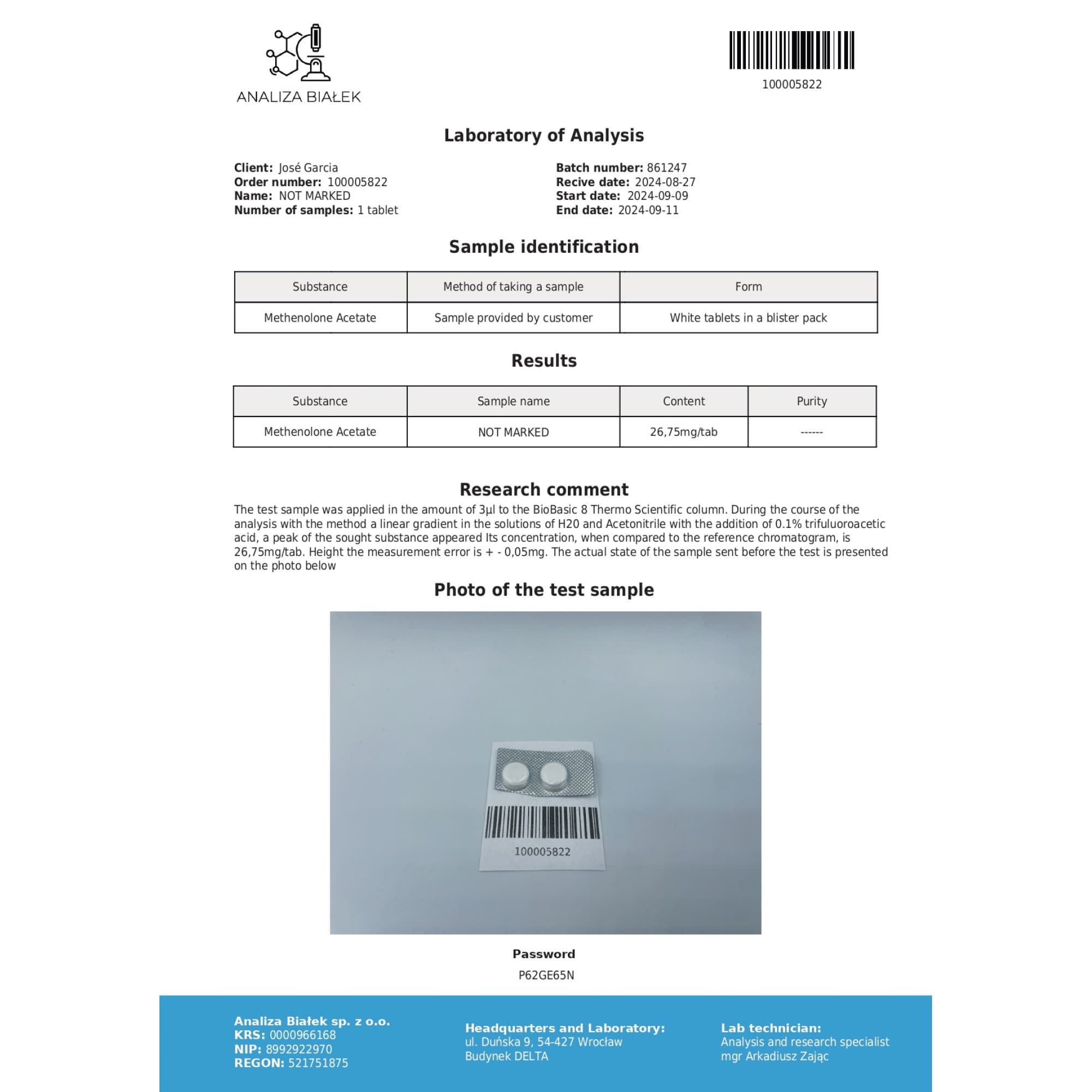 Primobolan oral 25mg Driada Medical — imagem 3