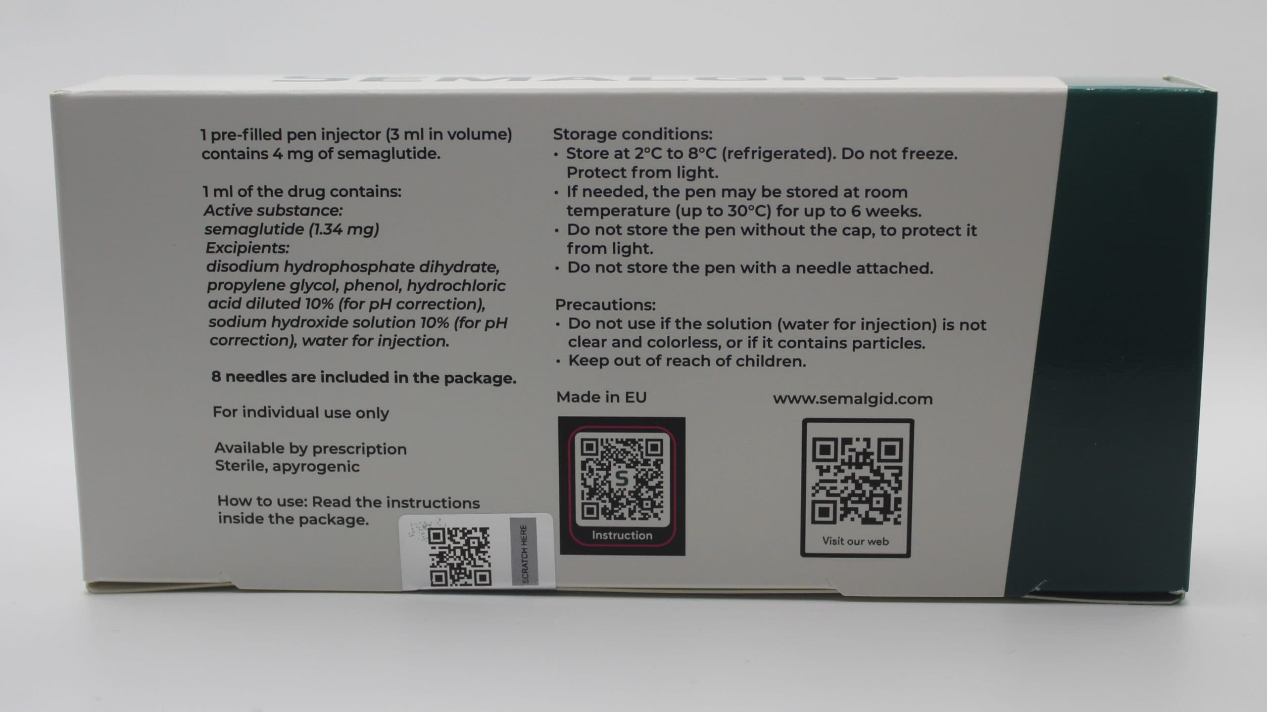 Semaglutide Pen 4mg Semalgid — imagem 2
