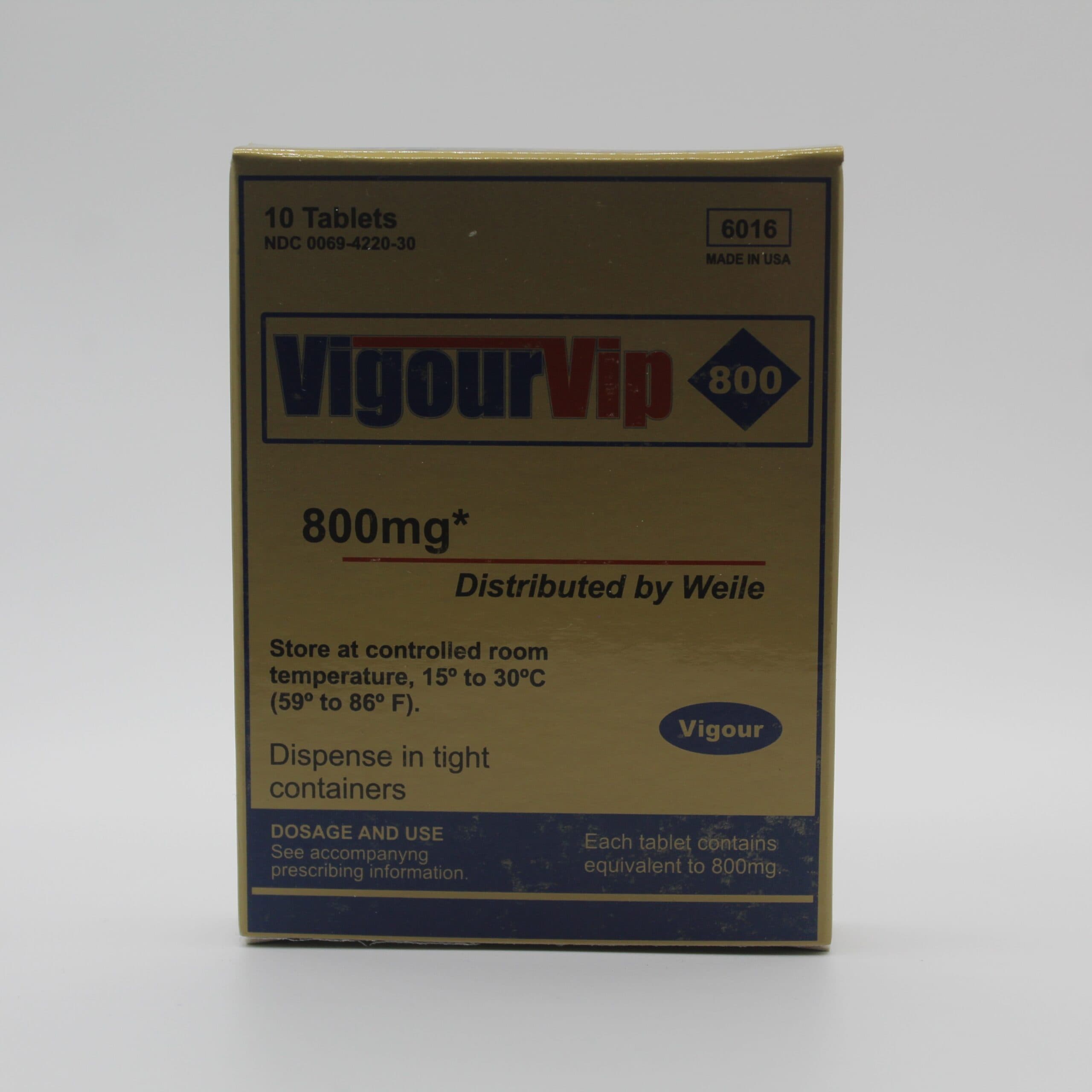 Vigour 800 Amarelo – 10 Comprimidos