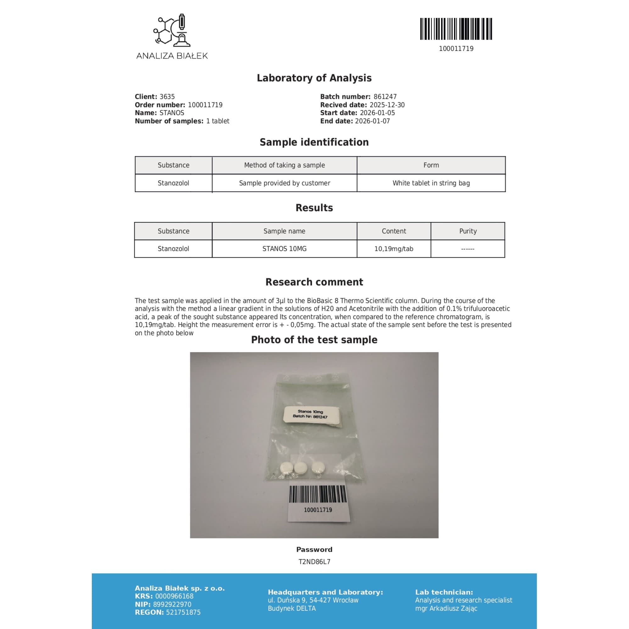 Stanozolol 10mg Driada Medical — imagem 3