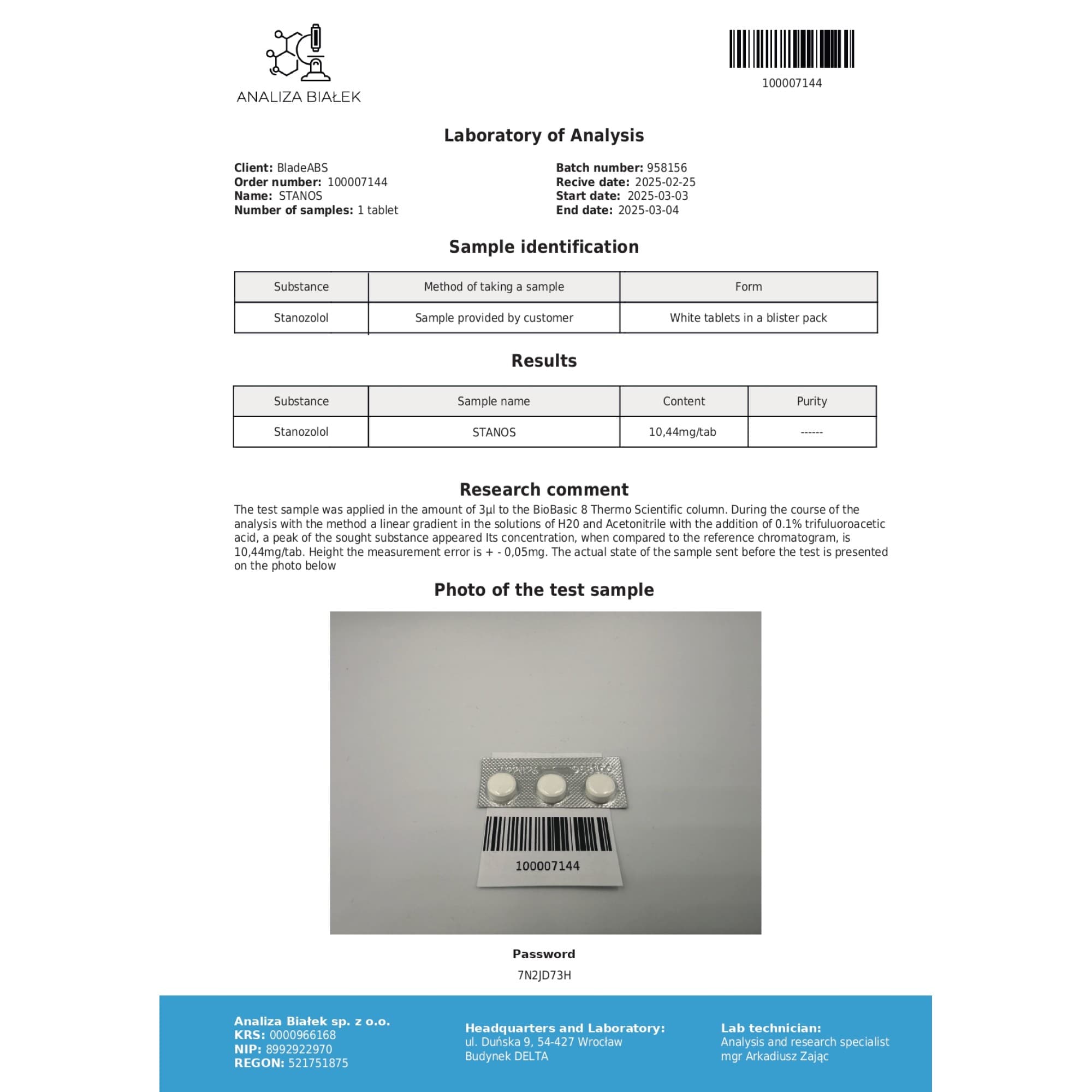 Stanozolol 10mg Driada Medical — imagem 4