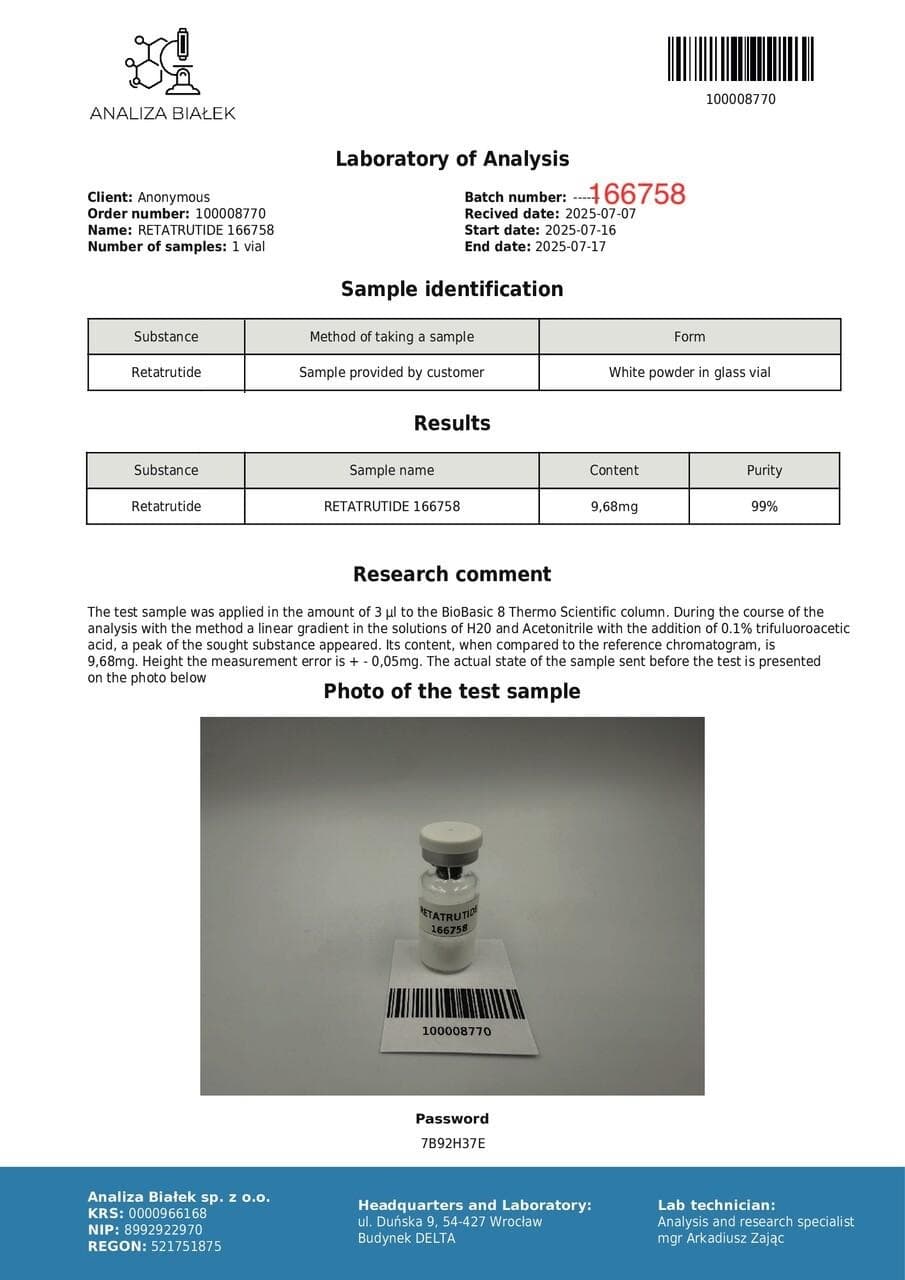 Retatrutide 10mg Driada Medical — imagem 2